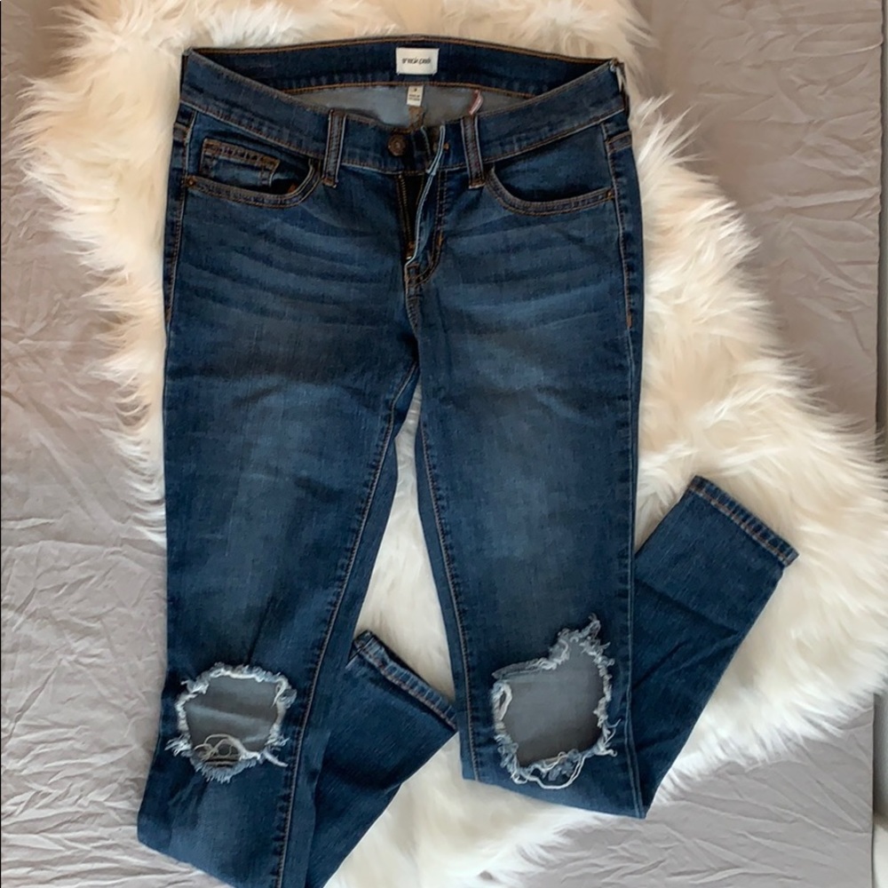 Sneak Peek skinny ankle denim jeans
